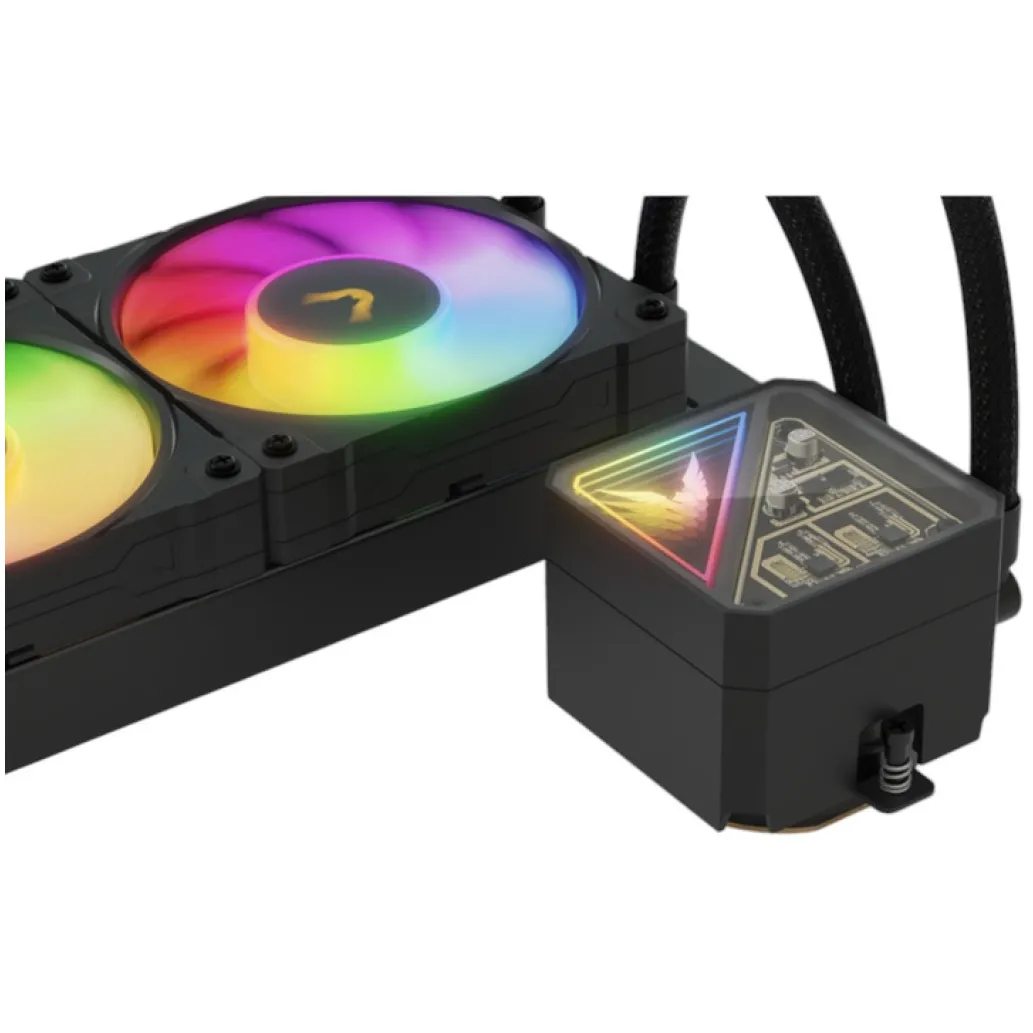 Vodno hlajenje Valkyrie V360 Lite - 360mm ARGB črna (VK-AIOVL360B) Vodno hlajenje Valkyrie V360 Lite - 360mm ARGB črna (VK-AIOVL360B)