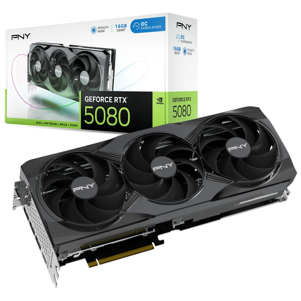 Grafična kartica nVidia RTX5080 PNY OC - 16GB GDDR7 (GCPN-108) Grafična kartica nVidia RTX5080 PNY OC - 16GB GDDR7 (GCPN-108)