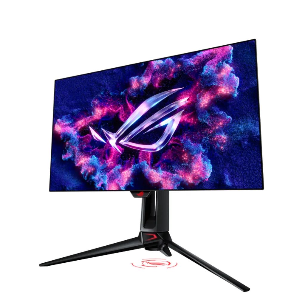 Monitor Asus 68,6 cm (27,0") PG27AQDP 2560x1440 Gaming 480Hz OLED 0,03ms 2xHDMI DisplayPort 2xUSB3.2 Pivot DCI-P3-99% FreeSync Premium G-Sync Compatible HDR400 ROG Swift Delta E<2 calibration Monitor Asus 68,6 cm (27,0") PG27AQDP 2560x1440 Gaming 480Hz OLED 0,03ms 2xHDMI DisplayPort 2xUSB3.2 Pivot DCI-P3-99% FreeSync Premium G-Sync Compatible HDR400 ROG Swift Delta E<2 calibration