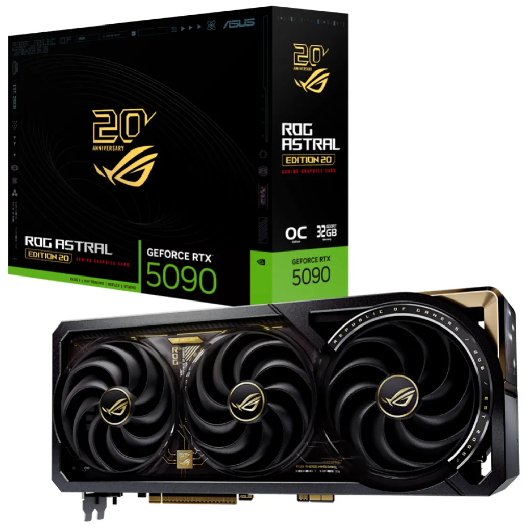 Grafična kartica nVidia RTX5090 Asus ROG Astral 20th Edition - 32GB GDDR7 (90YV0NF3-M0NA00) Grafična kartica nVidia RTX5090 Asus ROG Astral 20th Edition - 32GB GDDR7 (90YV0NF3-M0NA00)