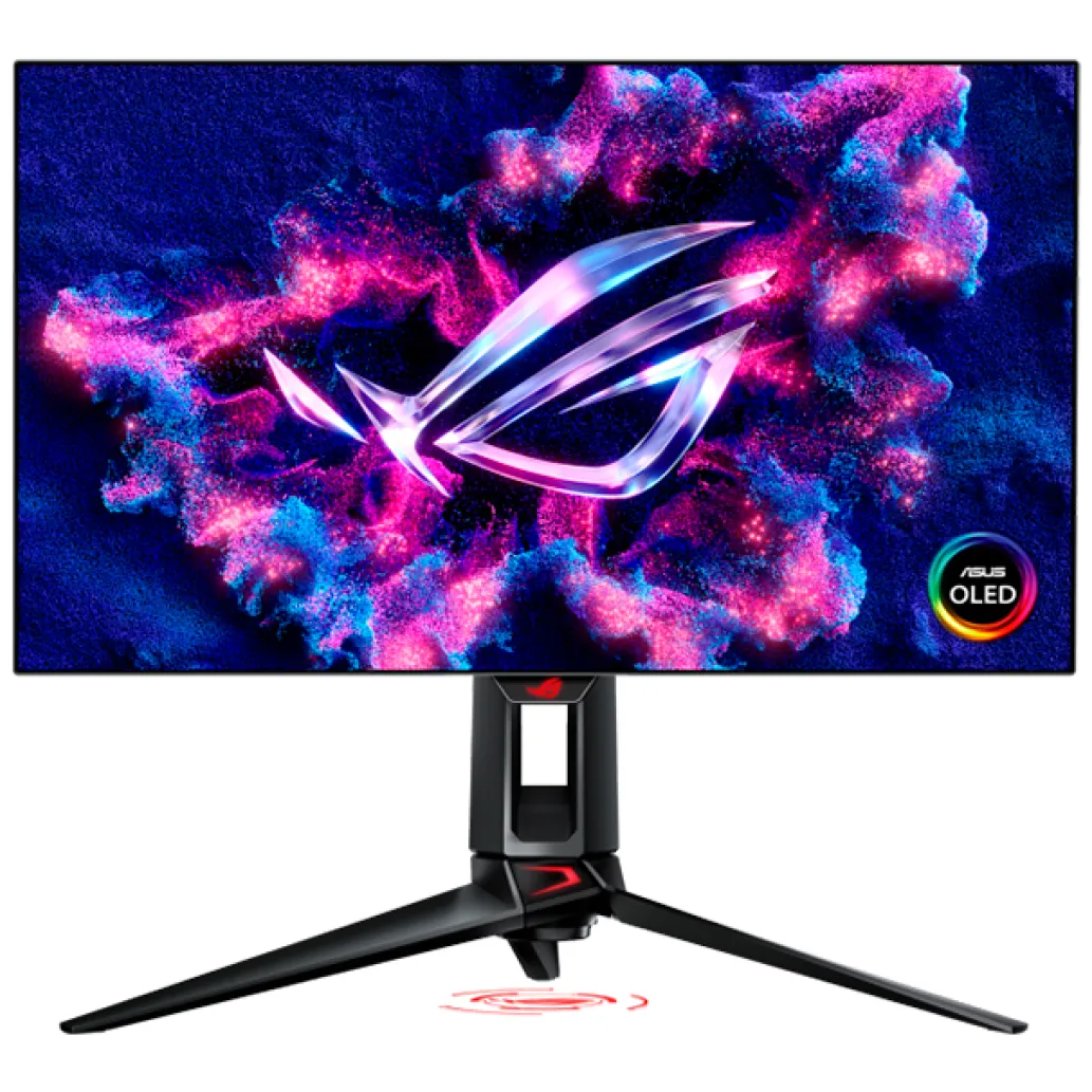 Monitor Asus 68,6 cm (27,0") PG27AQDP 2560x1440 Gaming 480Hz OLED 0,03ms 2xHDMI DisplayPort 2xUSB3.2 Pivot DCI-P3-99% FreeSync Premium G-Sync Compatible HDR400 ROG Swift Delta E<2 calibration Monitor Asus 68,6 cm (27,0") PG27AQDP 2560x1440 Gaming 480Hz OLED 0,03ms 2xHDMI DisplayPort 2xUSB3.2 Pivot DCI-P3-99% FreeSync Premium G-Sync Compatible HDR400 ROG Swift Delta E<2 calibration