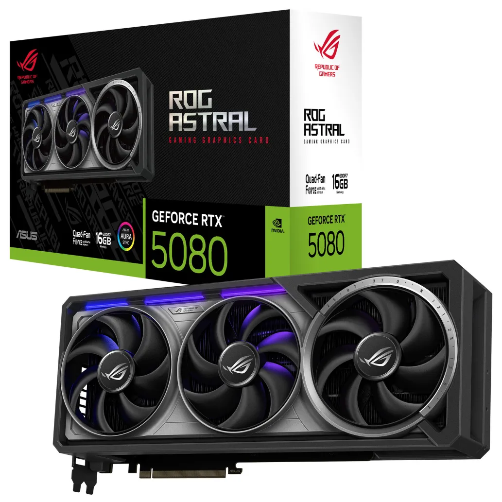 Grafična kartica nVidia RTX5080 Asus ROG Astral - 16GB GDDR7 (90YV0LV1-M0NA00) Grafična kartica nVidia RTX5080 Asus ROG Astral - 16GB GDDR7 (90YV0LV1-M0NA00)
