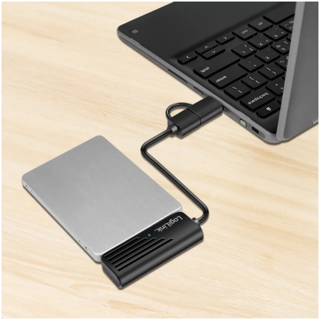 Adapter USB-A/C => SATA LogiLink 3.2 Gen1 5Gbps 20cm (AU0062) Adapter USB-A/C => SATA LogiLink 3.2 Gen1 5Gbps 20cm (AU0062)