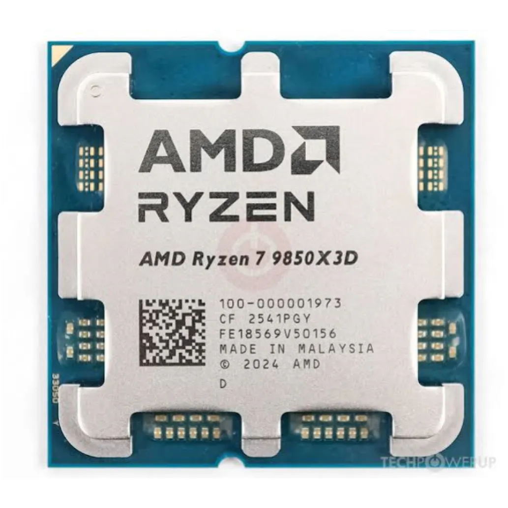 Procesor AMD AM5 Ryzen 7 9850X3D 8C/16T 4,7/5,6GHz tray 120W grafika Radeon brez hladilnika Procesor AMD AM5 Ryzen 7 9850X3D 8C/16T 4,7/5,6GHz tray 120W grafika Radeon brez hladilnika