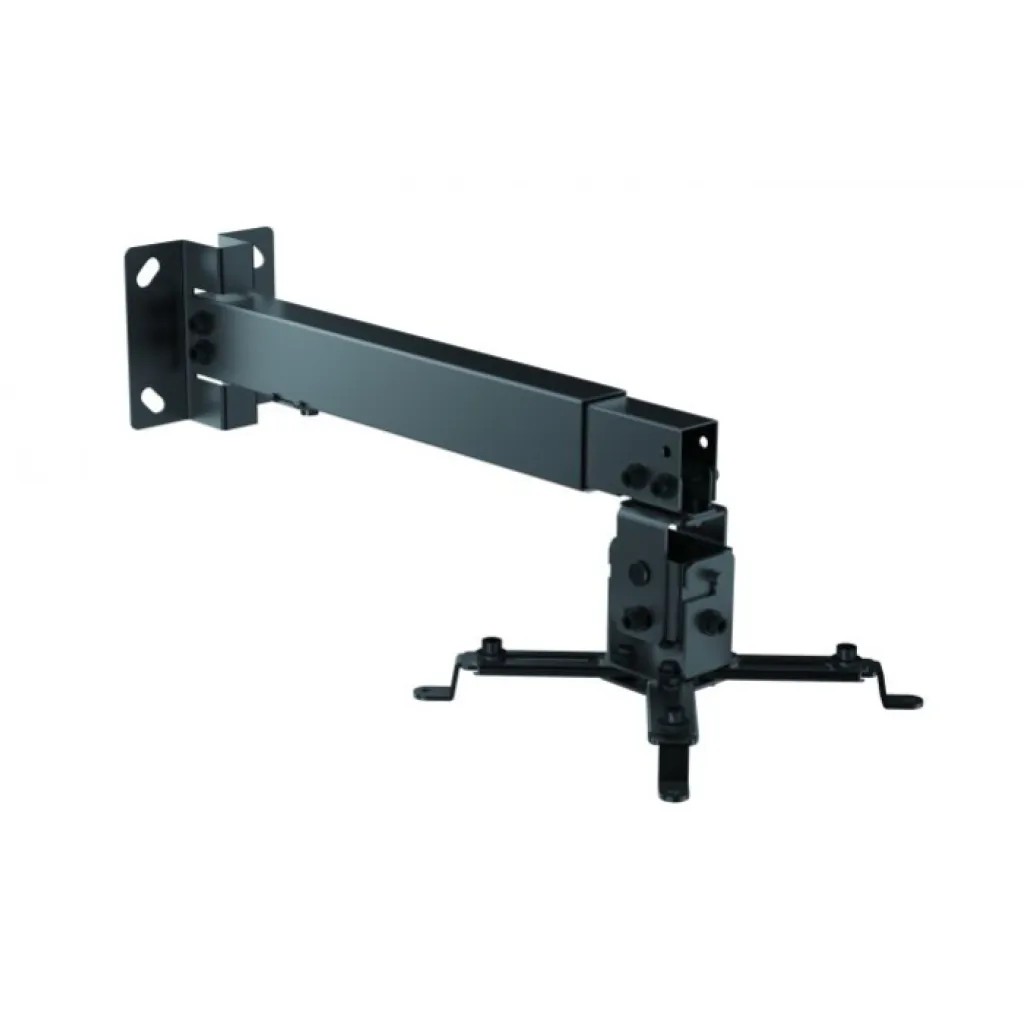 Nosilec stenski za projektor Equip, 20kg, 43-65 cm, naklon ±15 - črn Nosilec stenski za projektor Equip, 20kg, 43-65 cm, naklon ±15 - črn