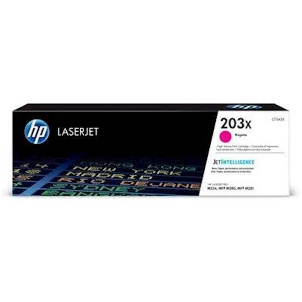 TONER HP 203X MAGENTA ZA COLOR LJ Pro M254dn, M365dw, MFP M280nw, M281cdw, M281fdn (2.500 STRANI) (CF543X) TONER HP 203X MAGENTA ZA COLOR LJ Pro M254dn, M365dw, MFP M280nw, M281cdw, M281fdn (2.500 STRANI) (CF543X)