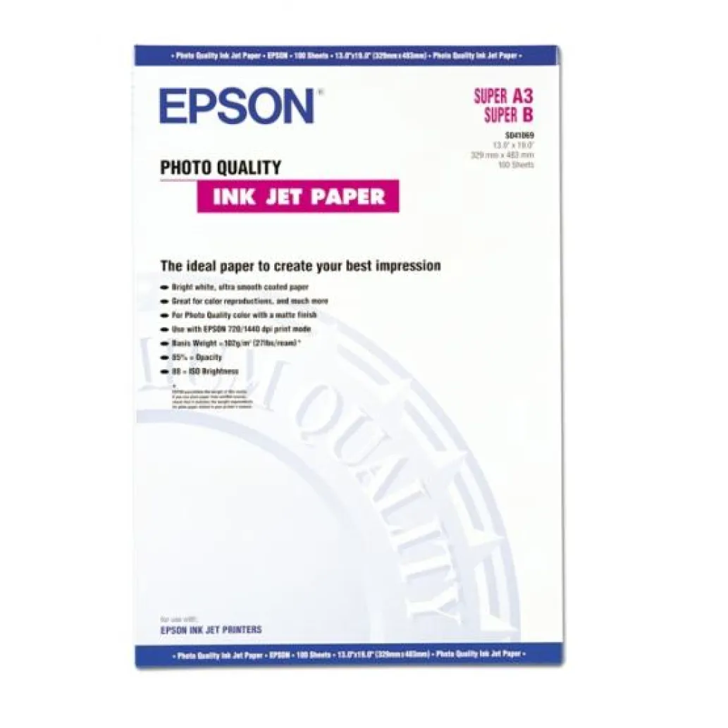 PAPIR Epson A3 100listov 360DPI Ink Jet (C13S041069) PAPIR Epson A3 100listov 360DPI Ink Jet (C13S041069)