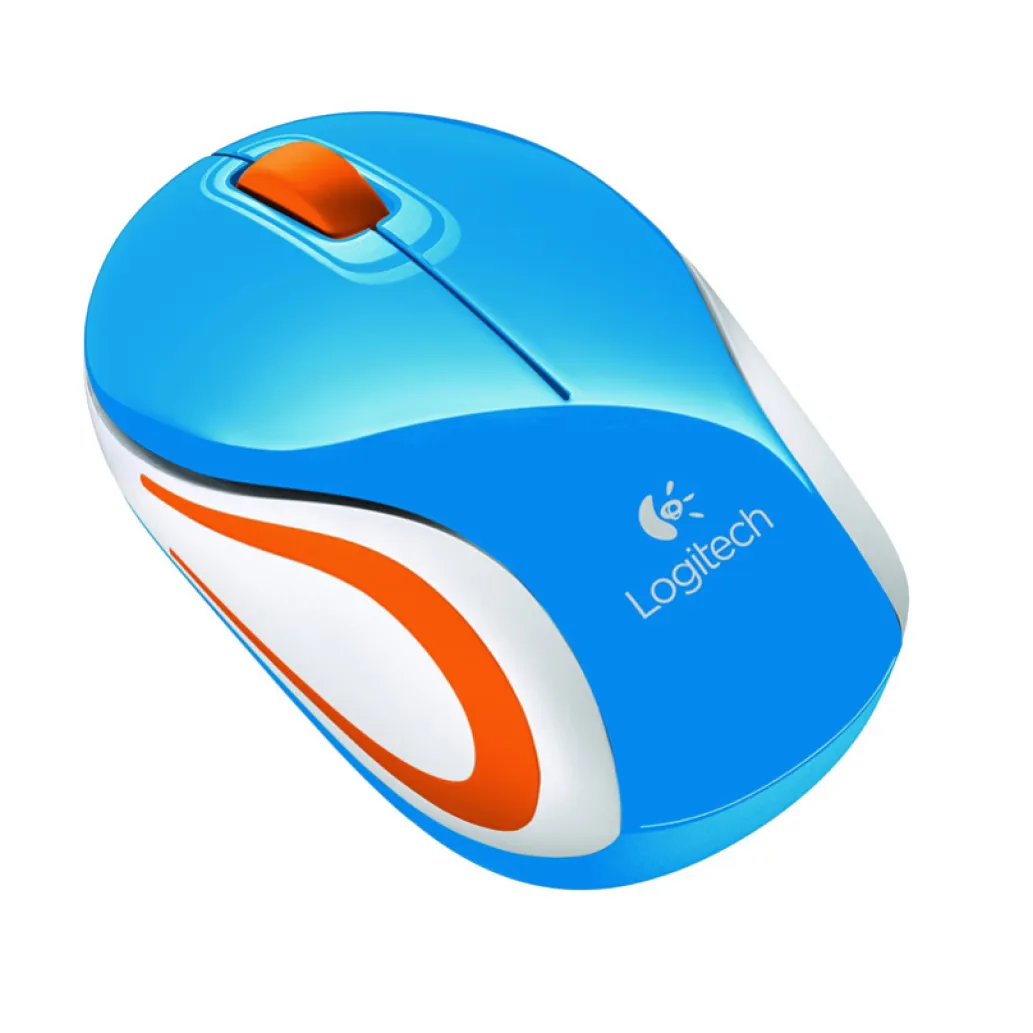 Miš Logitech brezžična optična za notesnike M187 modra nano (910-002738) Miš Logitech brezžična optična za notesnike M187 modra nano (910-002738)