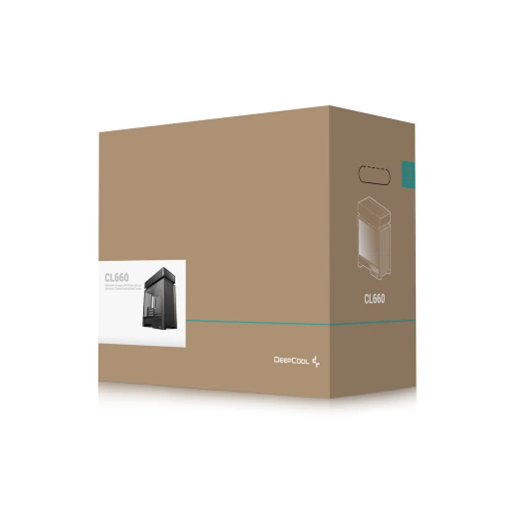 Ohišje Deepcool CL660 MidiATX - črna ARGB Ohišje Deepcool CL660 MidiATX - črna ARGB