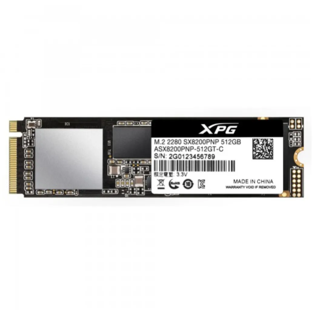 Disk SSD M.2 NVMe PCIe 3.0 512GB Adata SX8200PNP 3D TLC 2280 3500/2300MB/ (ASX8200PNP-512GT-C) Disk SSD M.2 NVMe PCIe 3.0 512GB Adata SX8200PNP 3D TLC 2280 3500/2300MB/ (ASX8200PNP-512GT-C)