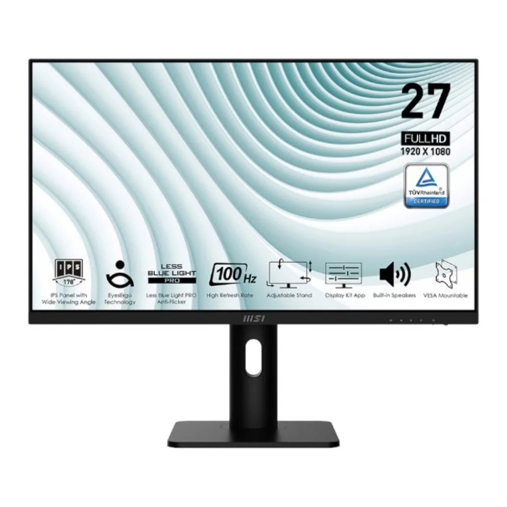 Monitor MSI 68,6 cm (27,0") MP273AP 1920x1080 100Hz IPS 1ms VGA HDMI DisplayPort Pivot Zvočniki 2x3W sRGB106% FreeSync PRO Monitor MSI 68,6 cm (27,0") MP273AP 1920x1080 100Hz IPS 1ms VGA HDMI DisplayPort Pivot Zvočniki 2x3W sRGB106% FreeSync PRO