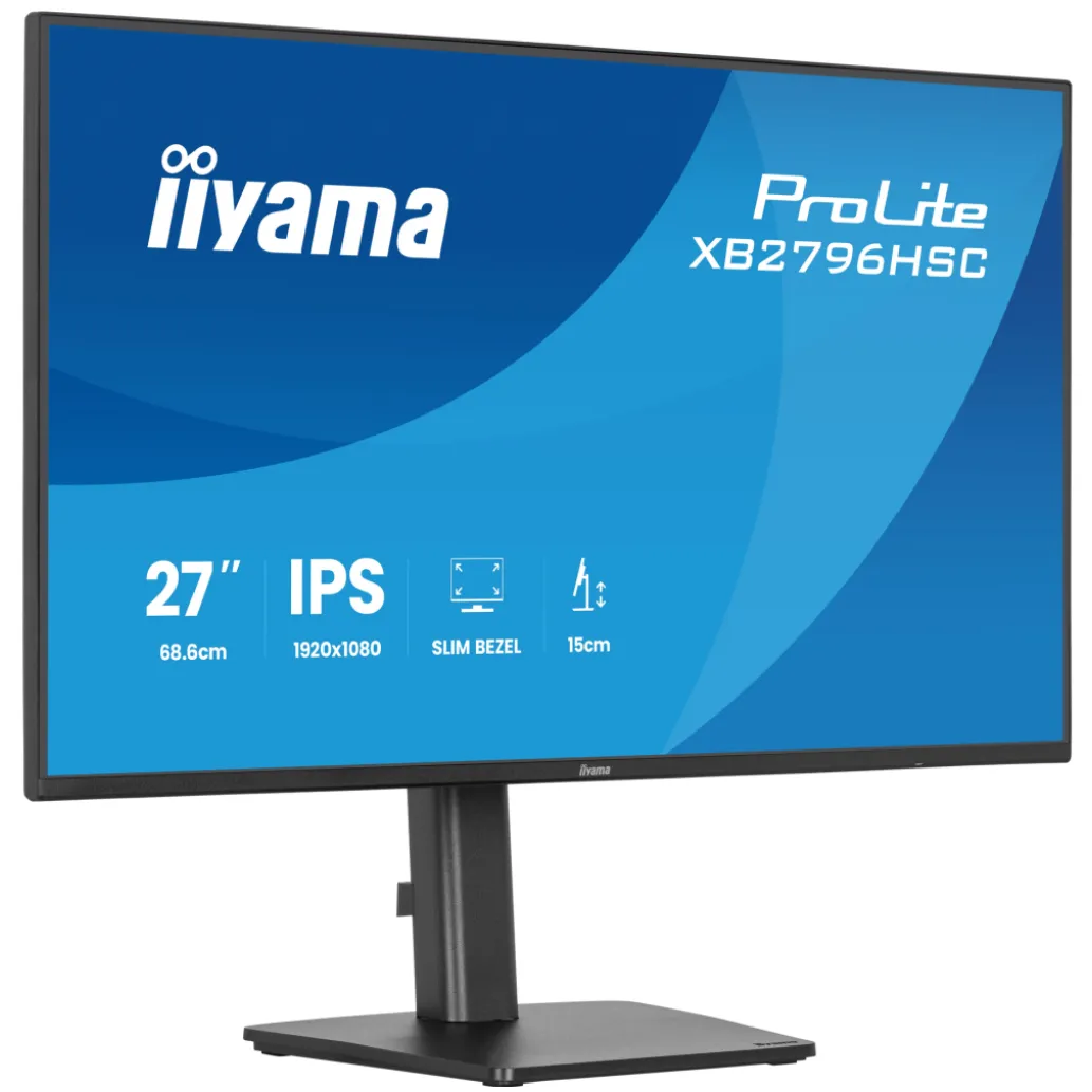 Monitor Iiyama 68,6 cm (27") XB2796HSC-B1 1920x1080 144Hz IPS 3ms VGA HDMI 2xUSB-C 65W USB3.2 USB-C-Out Pivot Zvočniki sRGB96% ProLite Monitor Iiyama 68,6 cm (27") XB2796HSC-B1 1920x1080 144Hz IPS 3ms VGA HDMI 2xUSB-C 65W USB3.2 USB-C-Out Pivot Zvočniki sRGB96% ProLite
