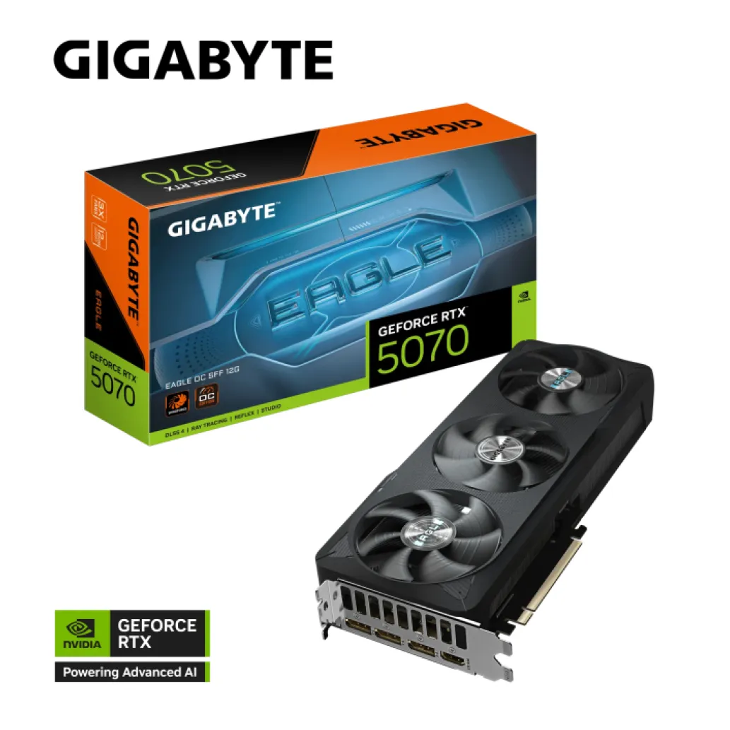 Grafična kartica nVidia RTX5070 GigaByte Eagle OC - 12GB GDDR7 (GV-N5070EAGLE OC-12GD) Grafična kartica nVidia RTX5070 GigaByte Eagle OC - 12GB GDDR7 (GV-N5070EAGLE OC-12GD)