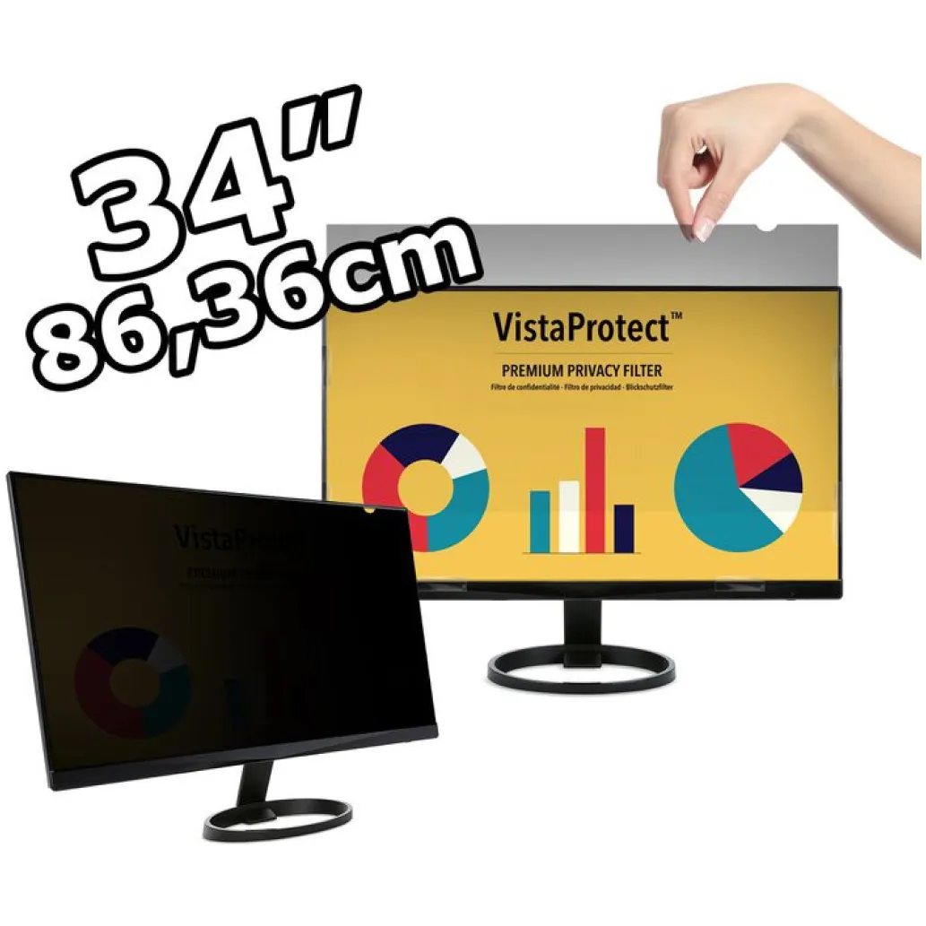 Filter modre svetlobe Vista za monitorje 34,0" raven 21:9 794x340mm (VISTA340M) Filter modre svetlobe Vista za monitorje 34,0" raven 21:9 794x340mm (VISTA340M)