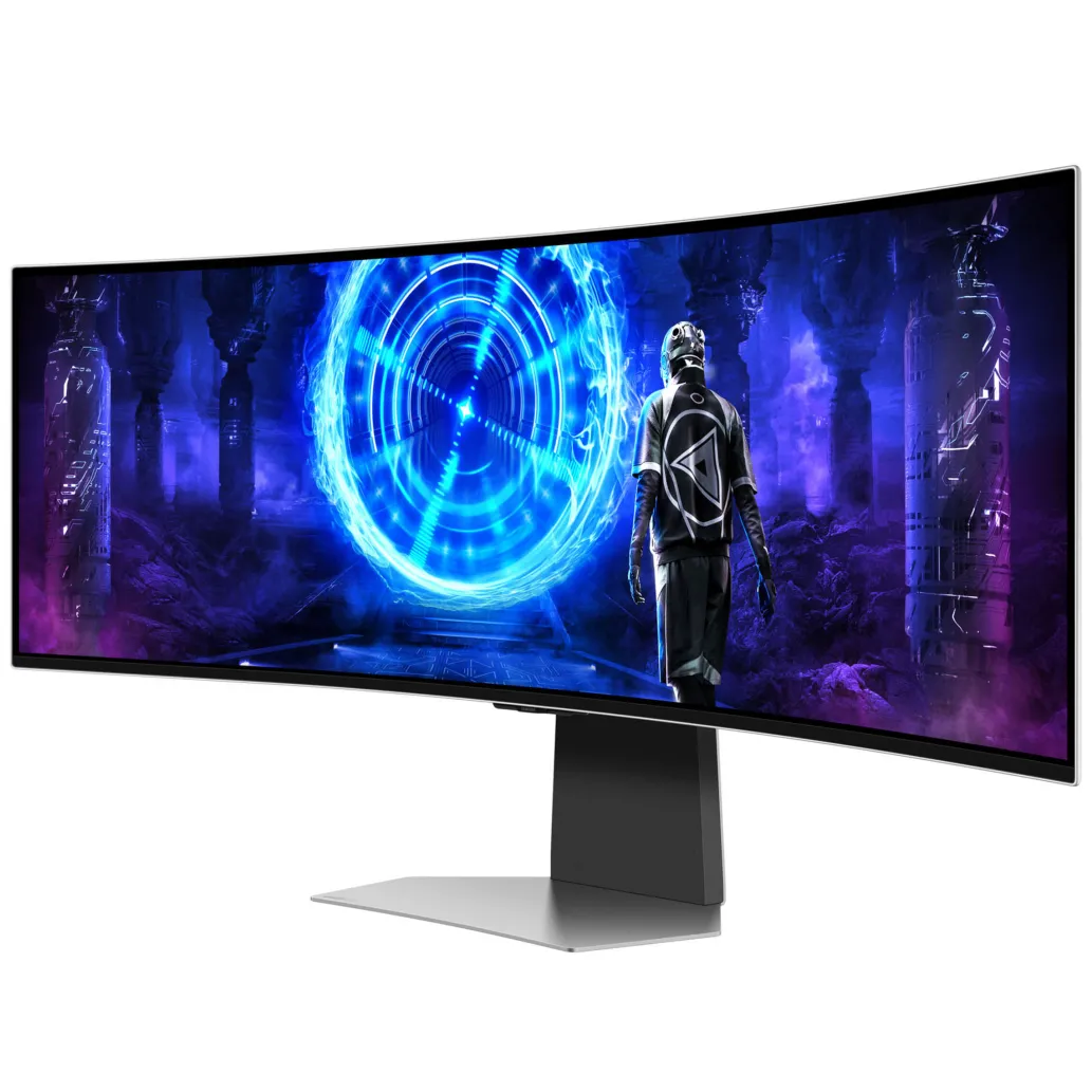 Monitor Samsung 124,5 cm (49,0") S49DG954SU 5120x1440 Curved Gaming Tizen 240Hz OLED 0,03ms HDMI DisplayPort Mini-DP USB-C 2xUSB-C-Out HAS Zvočniki 2x5W DCI-P3-99% FreeSync Premium PRO BT WiFi HDR10+ Monitor Samsung 124,5 cm (49,0") S49DG954SU 5120x1440 Curved Gaming Tizen 240Hz OLED 0,03ms HDMI DisplayPort Mini-DP USB-C 2xUSB-C-Out HAS Zvočniki 2x5W DCI-P3-99% FreeSync Premium PRO BT WiFi HDR10+