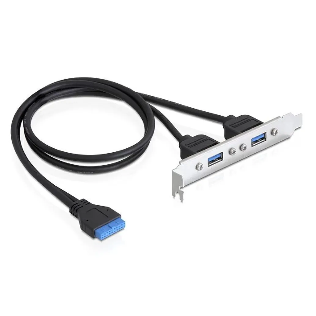 Adapter MB interni USB 3.0 => 2x USB 3.0 PCI slot 60cm Delock Adapter MB interni USB 3.0 => 2x USB 3.0 PCI slot 60cm Delock