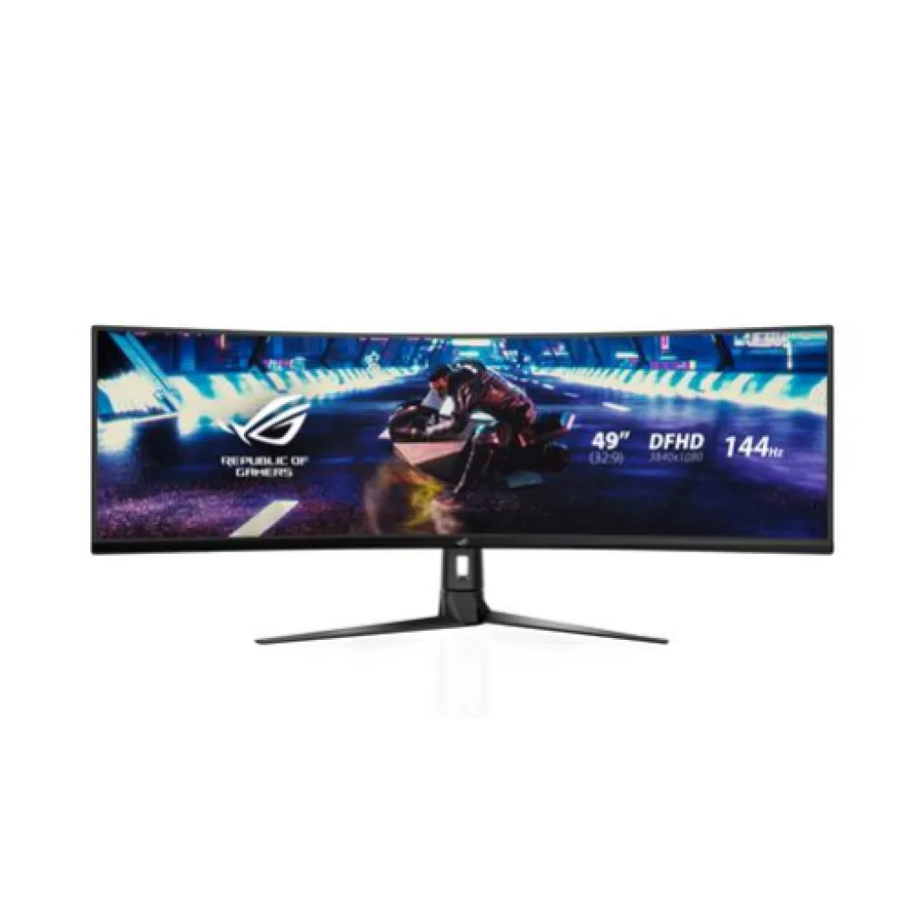 Monitor Asus 124,5 cm (49,0") XG49VQ 3840x1080 Curved Gaming 144Hz VA 4ms 2xHDMI DisplayPort 2xUSB3.2 HAS Zvočniki 2x5W sRGB125% FreeSync Premium PRO BT HDR400 Strix Monitor Asus 124,5 cm (49,0") XG49VQ 3840x1080 Curved Gaming 144Hz VA 4ms 2xHDMI DisplayPort 2xUSB3.2 HAS Zvočniki 2x5W sRGB125% FreeSync Premium PRO BT HDR400 Strix