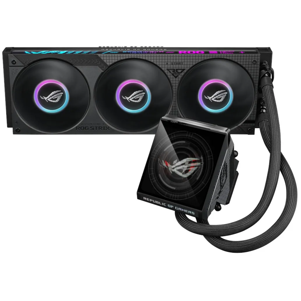 Vodno hlajenje Asus ROG STRIX LC IV LCD - 360mm ARGB črna (90RC01M1-B0EAY0) Vodno hlajenje Asus ROG STRIX LC IV LCD - 360mm ARGB črna (90RC01M1-B0EAY0)