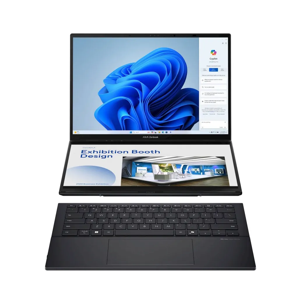 Prenosnik Asus 2x 35,5 cm (14,0") Zenbook Duo 2880x1800 OLED na dotik 400nit 120Hz Ultra 9-285H/32GB/SSD2TB/ALU/Intel Arc/Win11Pro (90NB14X1-M002Y0) Prenosnik Asus 2x 35,5 cm (14,0") Zenbook Duo 2880x1800 OLED na dotik 400nit 120Hz Ultra 9-285H/32GB/SSD2TB/ALU/Intel Arc/Win11Pro (90NB14X1-M002Y0)