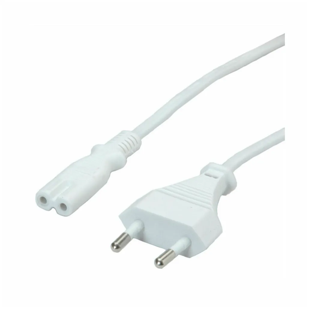 KABEL NAPAJALNI 220V Value Euro8 C7 1,80m bipolar 2 polni - beli (19.99.2095-100) KABEL NAPAJALNI 220V Value Euro8 C7 1,80m bipolar 2 polni - beli (19.99.2095-100)