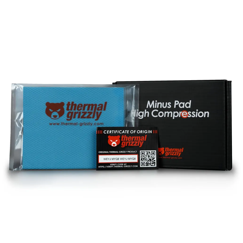 Termalna podloga Thermal Grizzly Minus High Compression - 120x100x3mm (TG-MP-HC-120-100-30-2) (2 kosa) Termalna podloga Thermal Grizzly Minus High Compression - 120x100x3mm (TG-MP-HC-120-100-30-2) (2 kosa)