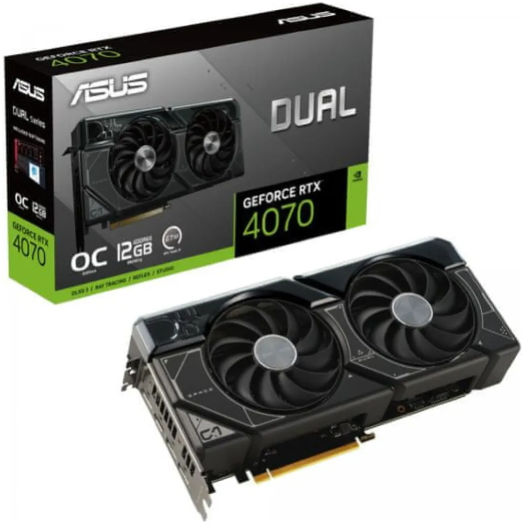Grafična kartica nVidia RTX4070 Super Asus DUAL OC - 12GB GDDR6X (90YV0K82-M0NA00) Grafična kartica nVidia RTX4070 Super Asus DUAL OC - 12GB GDDR6X (90YV0K82-M0NA00)
