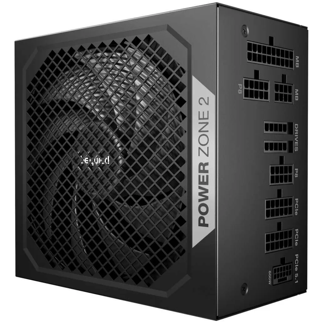 Napajalnik - 1000W be quiet! Power Zone 2 1000 80Plus Platinum 94% ATX 3.1 (Gen5) Modular 140mm črna (BP008EU) Napajalnik - 1000W be quiet! Power Zone 2 1000 80Plus Platinum 94% ATX 3.1 (Gen5) Modular 140mm črna (BP008EU)