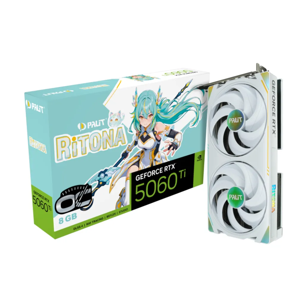 Grafična kartica nVidia RTX5060Ti Palit RiTONA OC bela - 8GB GDDR7 (NE7506TH19P1-B67DR) Grafična kartica nVidia RTX5060Ti Palit RiTONA OC bela - 8GB GDDR7 (NE7506TH19P1-B67DR)