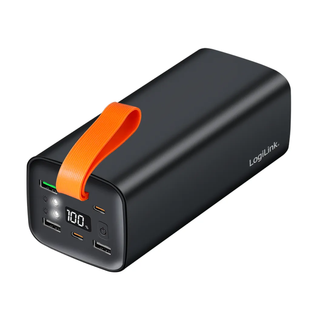 Prenosna baterija Logilink 50000mAh 100W PD 3xUSB-A 2xUSB-C LED zaslon črna (PA0351) Prenosna baterija Logilink 50000mAh 100W PD 3xUSB-A 2xUSB-C LED zaslon črna (PA0351)