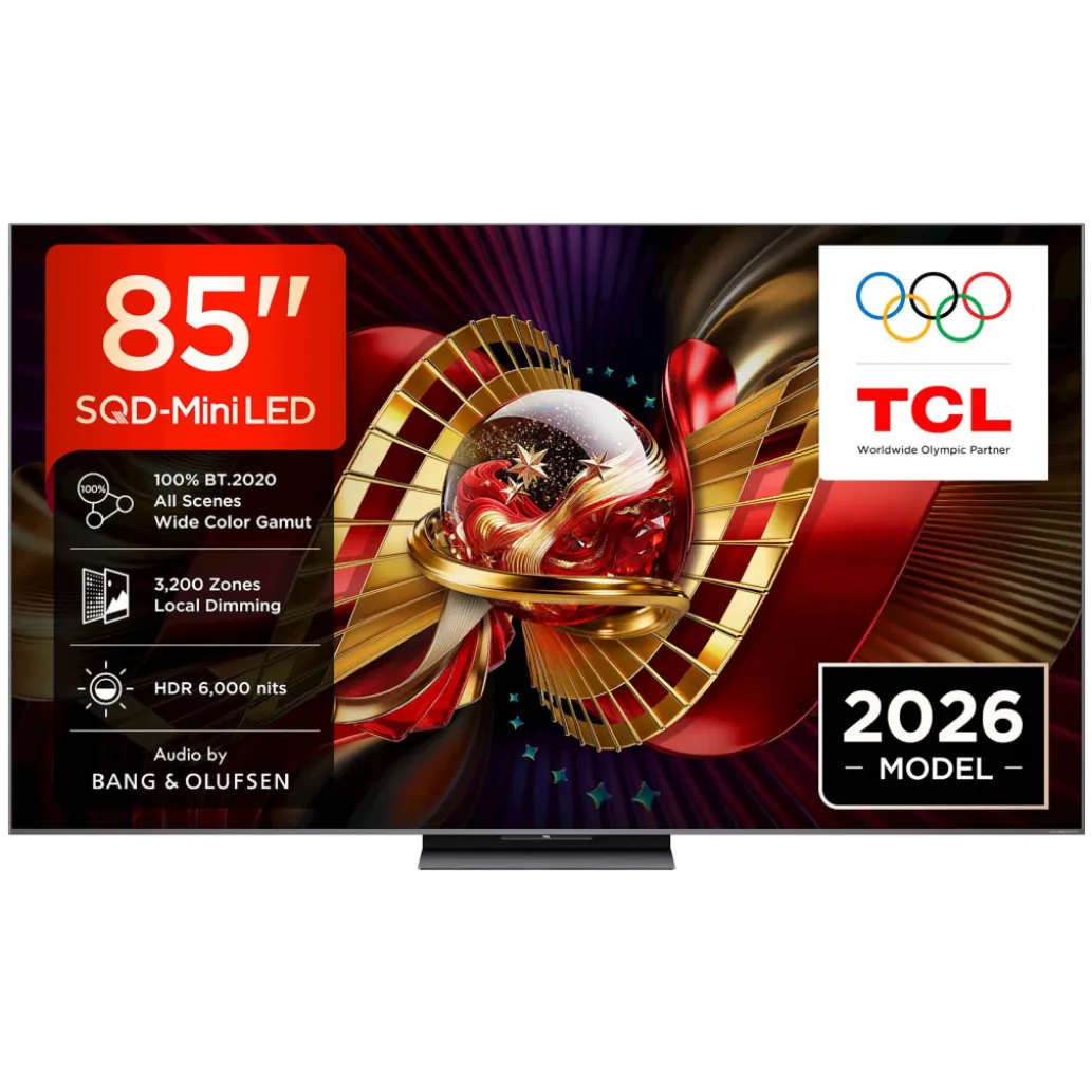 TV sprejemnik TCL 85,0" 215,9 cm 85C8L 3840x2160 SQD miniLED Google TV 4xHDMI 2xUSB BT WiFi RJ45 HDR10+ TV sprejemnik TCL 85,0" 215,9 cm 85C8L 3840x2160 SQD miniLED Google TV 4xHDMI 2xUSB BT WiFi RJ45 HDR10+