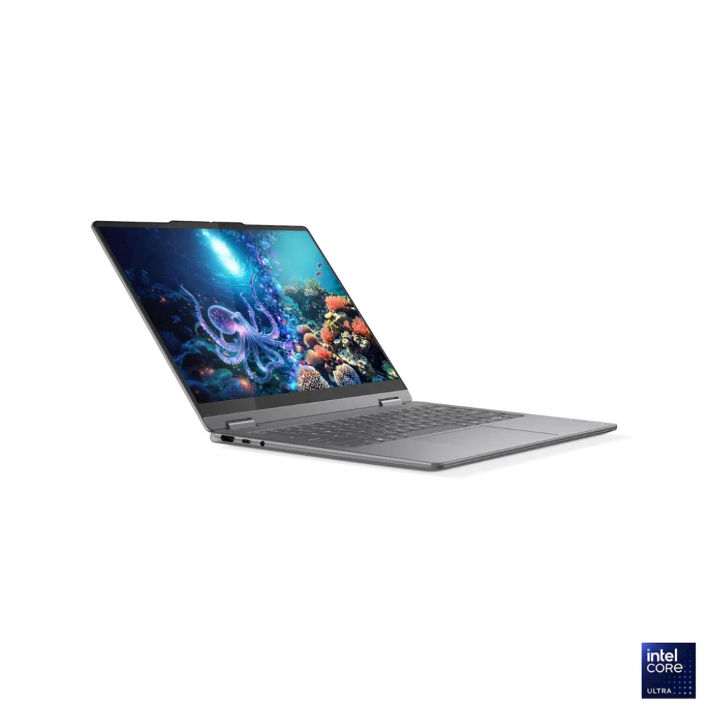 Prenosnik Lenovo 35,5 cm (14,0") Yoga 7 2-in-1 1920x1200 OLED na dotik 400nit Ultra 5-226V/16GB/512GB/BL/AI Chip: 40 TOPs/ALU/Intel Arc 130V/Win11Home (83JQ00EFSC) Prenosnik Lenovo 35,5 cm (14,0") Yoga 7 2-in-1 1920x1200 OLED na dotik 400nit Ultra 5-226V/16GB/512GB/BL/AI Chip: 40 TOPs/ALU/Intel Arc 130V/Win11Home (83JQ00EFSC)