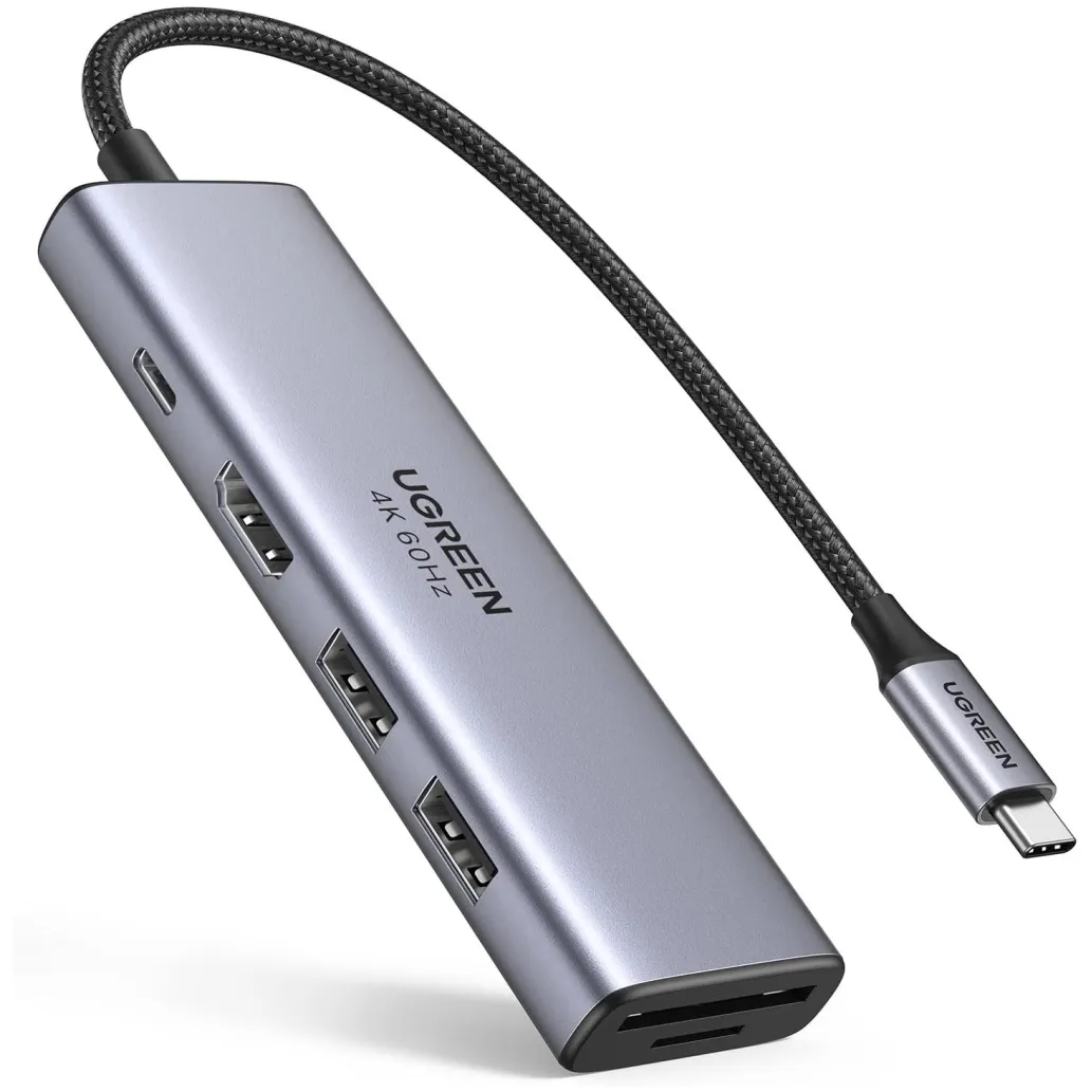 Priklopna postaja USB-C => Ugreen HDMI 2xUSB USB-C 100W Čitalec kartic (60384) - ODPRTA EMBALAŽA Priklopna postaja USB-C => Ugreen HDMI 2xUSB USB-C 100W Čitalec kartic (60384) - ODPRTA EMBALAŽA