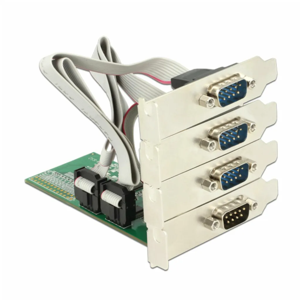 Kontroler PCI-Express => 4x serijski COM port RS232 9pin Delock + Low Profile 89557 Kontroler PCI-Express => 4x serijski COM port RS232 9pin Delock + Low Profile 89557