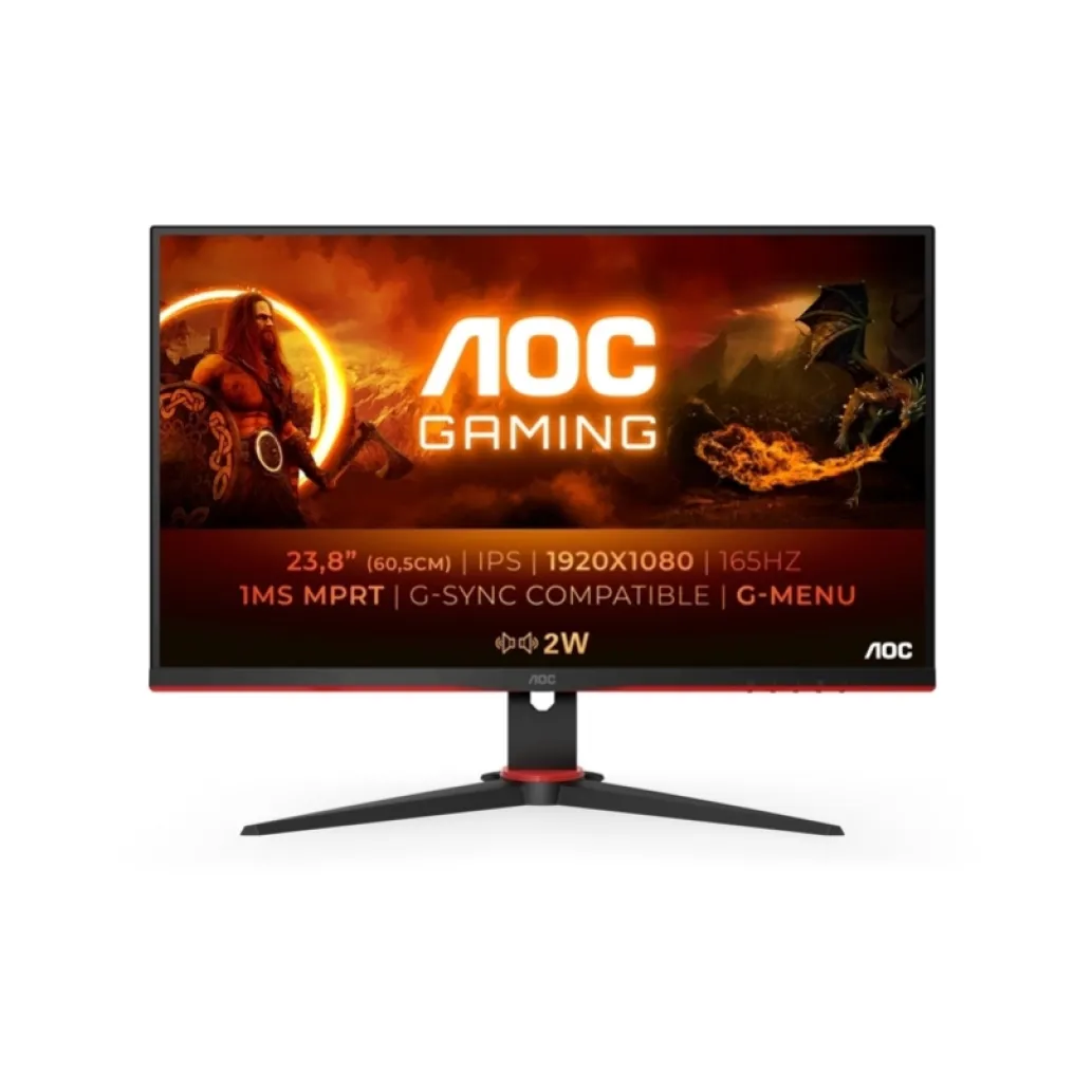 Monitor AOC 60,5 cm (23,8") 24G2SPU/BK 1920x1080 Gaming 165Hz IPS 4ms VGA 2xHDMI DisplayPort 4xUSB3.2 Pivot Zvočniki sRGB126% FreeSync Premium Monitor AOC 60,5 cm (23,8") 24G2SPU/BK 1920x1080 Gaming 165Hz IPS 4ms VGA 2xHDMI DisplayPort 4xUSB3.2 Pivot Zvočniki sRGB126% FreeSync Premium