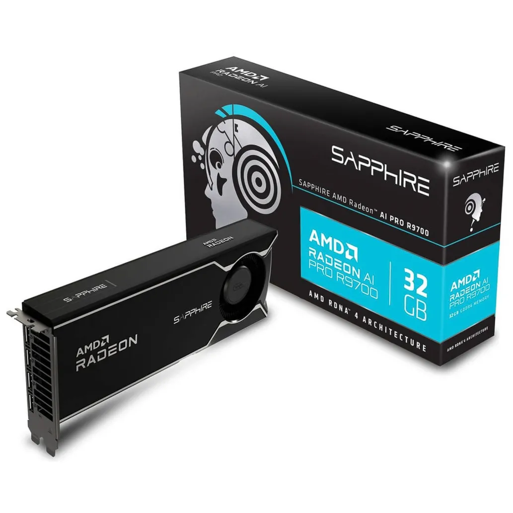 Grafična kartica ai pro sapphire r9700 – 32gb gddr6 | 4xdisplayport 2. 1a (32358-01-20g)
komponentko