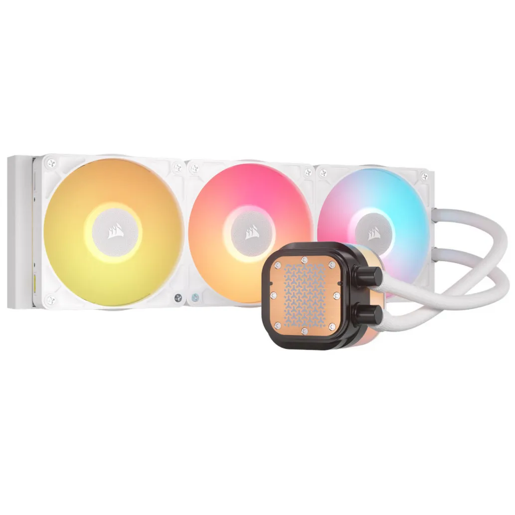 Vodno hlajenje Corsair iCUE LINK Titan 360 RX LCD - 360mm RGB bela (CW-9061026-WW) Vodno hlajenje Corsair iCUE LINK Titan 360 RX LCD - 360mm RGB bela (CW-9061026-WW)