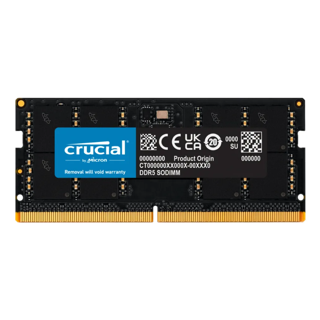 SO-DIMM DDR5 32GB 4800MHz CL40 Single (1x32GB) Crucial Value 1,1V Notesniki (CT32G48C40S5) SO-DIMM DDR5 32GB 4800MHz CL40 Single (1x32GB) Crucial Value 1,1V Notesniki (CT32G48C40S5)