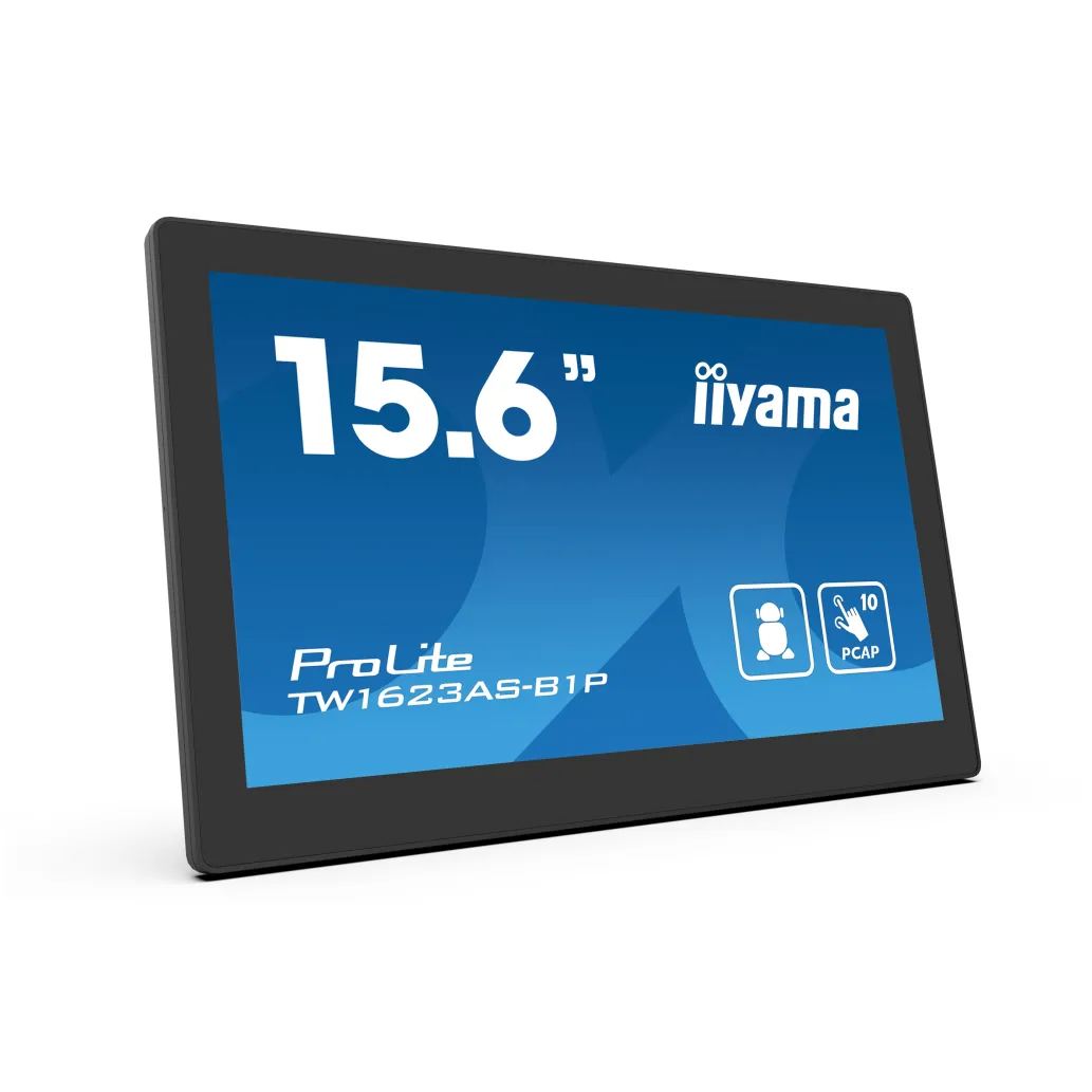 Monitor Iiyama 39,6 cm (15,6") TW1623AS-B3P 1920x1080 PC Android POE IPS 30ms Mini-HDMI 3xUSB2.0 Touch ProLite touch Android 13, 4GB, 32GB eMMC, Monitor Iiyama 39,6 cm (15,6") TW1623AS-B3P 1920x1080 PC Android POE IPS 30ms Mini-HDMI 3xUSB2.0 Touch ProLite touch Android 13, 4GB, 32GB eMMC,