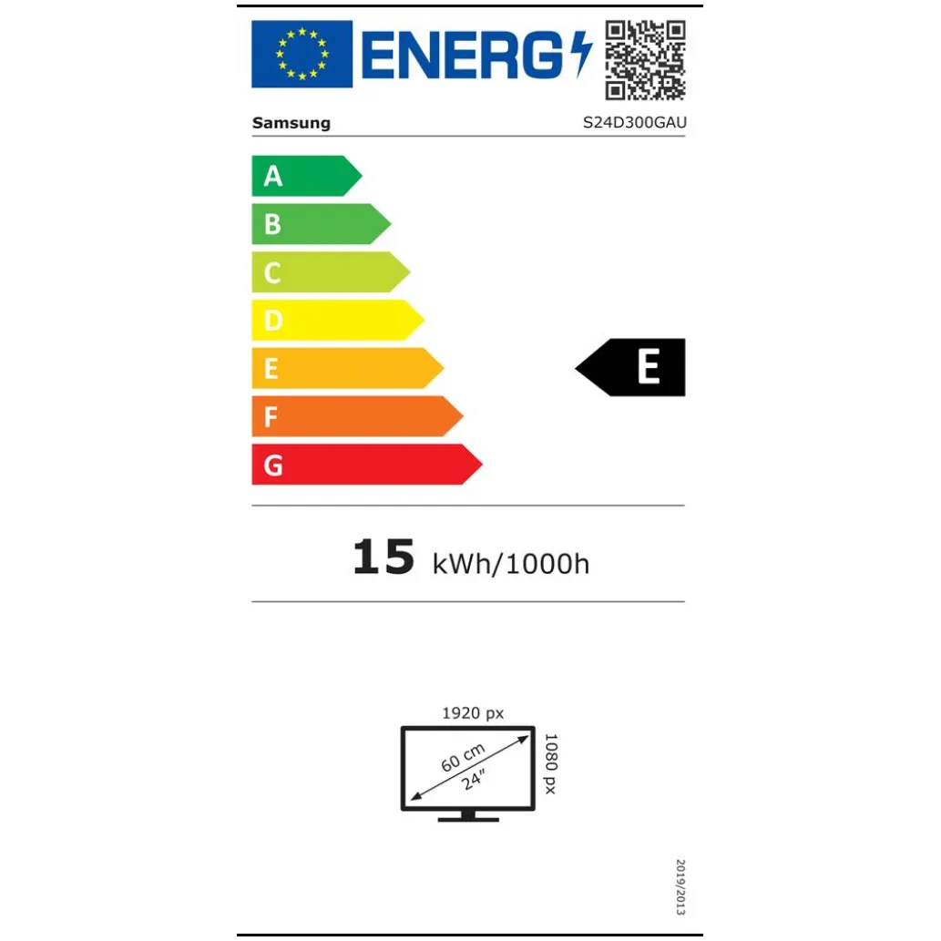 Monitor Samsung 60,5 cm (23,8") S24D300GAU 1920x1080 100Hz IPS 5ms VGA HDMI NTSC72% Monitor Samsung 60,5 cm (23,8") S24D300GAU 1920x1080 100Hz IPS 5ms VGA HDMI NTSC72%