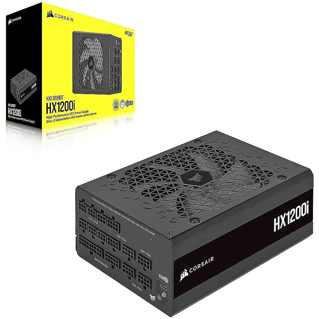 Napajalnik - 1200W Corsair HX1200i 80Plus Platinum 92% ATX 12V V3.1 Modular 140mm črna (CP-9020281-EU) Napajalnik - 1200W Corsair HX1200i 80Plus Platinum 92% ATX 12V V3.1 Modular 140mm črna (CP-9020281-EU)