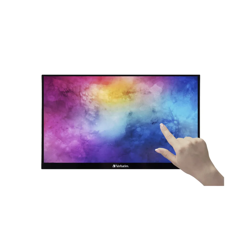 Prenosni monitor Touch Verbatim 35,6 cm (14,0") PMT-14 1920x1080 IPS 6ms HDMI 2xUSB-C USB2.0 Zvočniki FreeSync HDR 10 točkovni kapacitivni G+G Prenosni monitor Touch Verbatim 35,6 cm (14,0") PMT-14 1920x1080 IPS 6ms HDMI 2xUSB-C USB2.0 Zvočniki FreeSync HDR 10 točkovni kapacitivni G+G