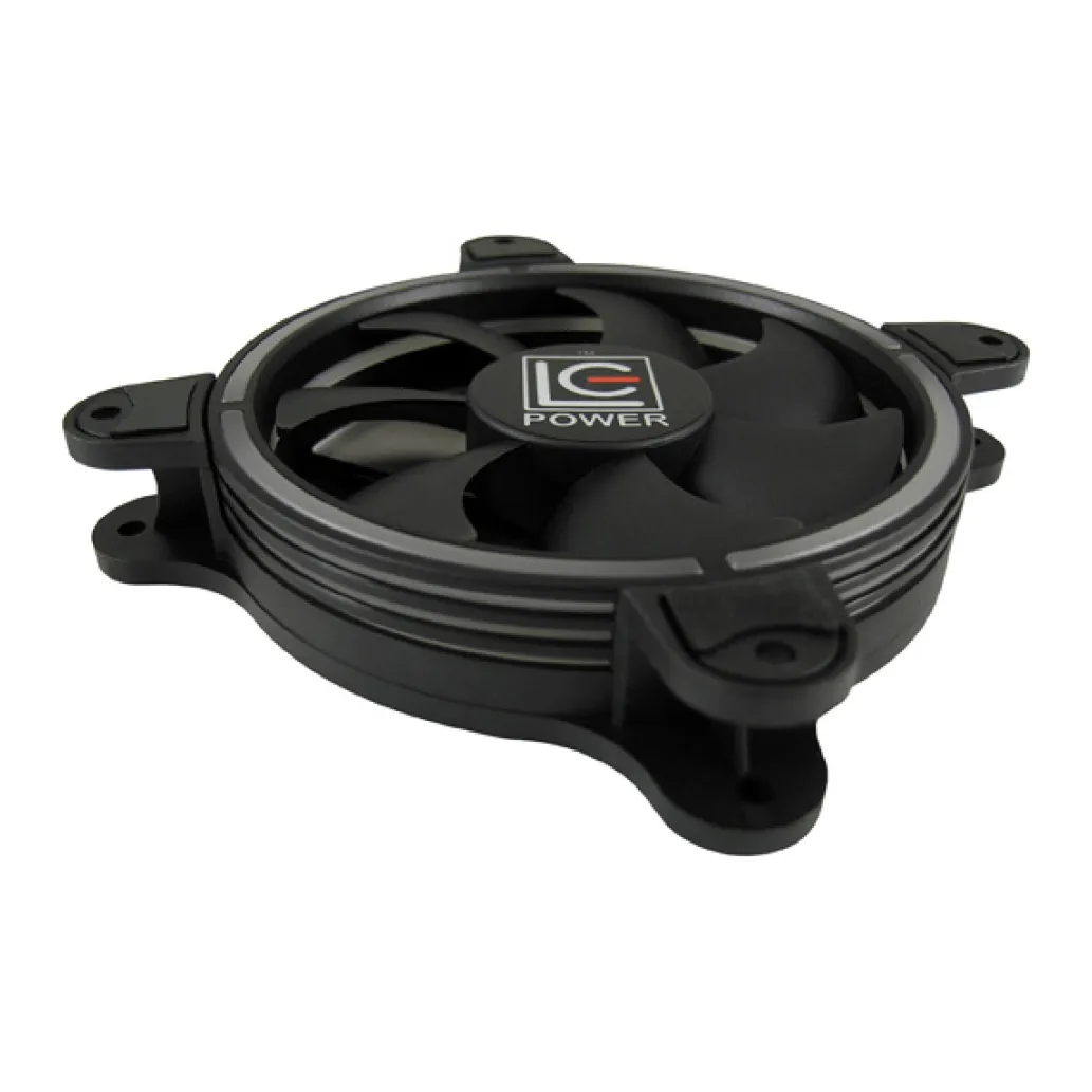 Ventilator LC Power LC-CF-RGB 120mm, črna RGB (2x ventilator, 1x RGB trak) Ventilator LC Power LC-CF-RGB 120mm, črna RGB (2x ventilator, 1x RGB trak)