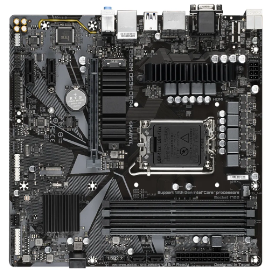 MB 1700 Gigabyte B660M DS3H DDR4/SATA3/USB3.2Gen2/VGA HDMI 2xDP mATX MB 1700 Gigabyte B660M DS3H DDR4/SATA3/USB3.2Gen2/VGA HDMI 2xDP mATX