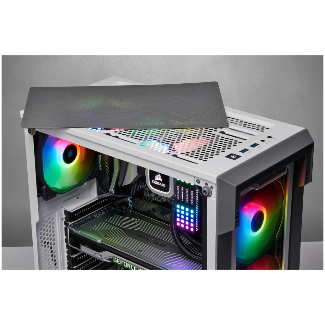 Ohišje Corsair ICUE 220T RGB - belo (CC-9011174-WW) Ohišje Corsair ICUE 220T RGB - belo (CC-9011174-WW)