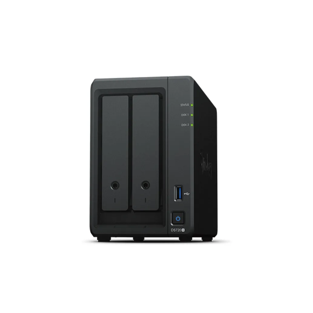 NAS ohišje Synology DS720+ All-In-One server 2x 3.5" SATA za mala in sr. Podjetja NAS ohišje Synology DS720+ All-In-One server 2x 3.5" SATA za mala in sr. Podjetja