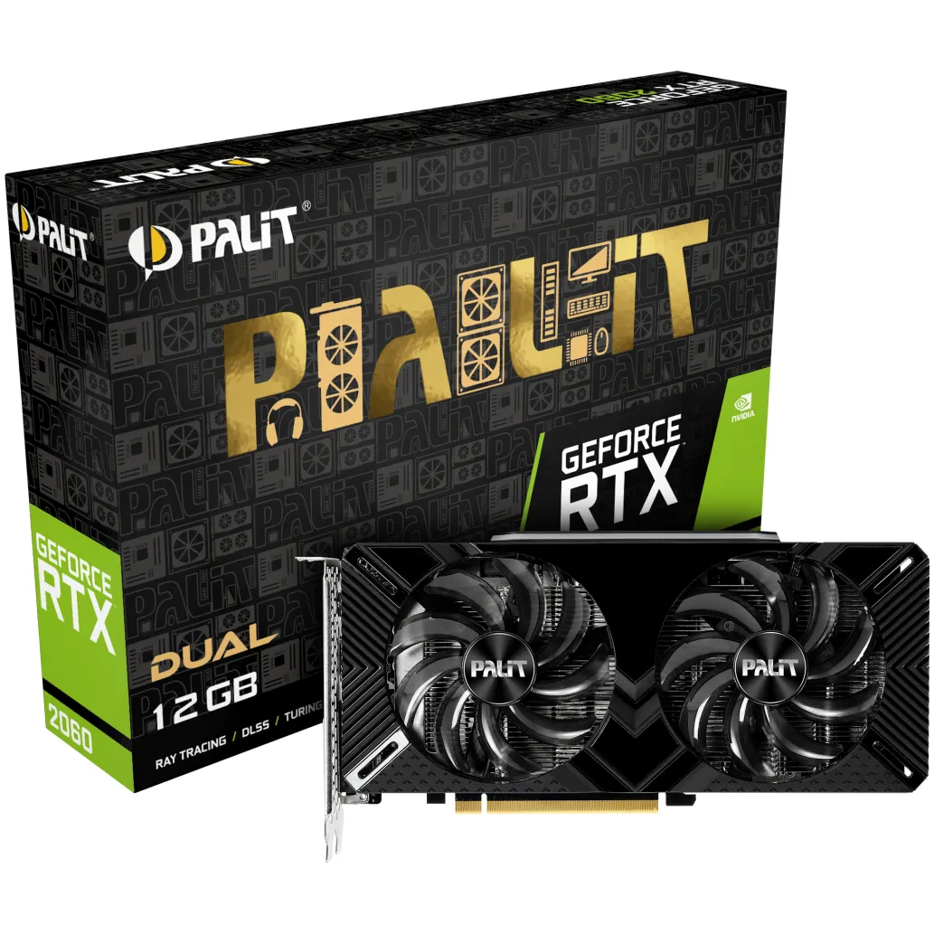 nVidia RTX2060 12GB GDDR6 Palit Dual DVI HDMI DisplayPort (NE62060018K9-1160C) nVidia RTX2060 12GB GDDR6 Palit Dual DVI HDMI DisplayPort (NE62060018K9-1160C)