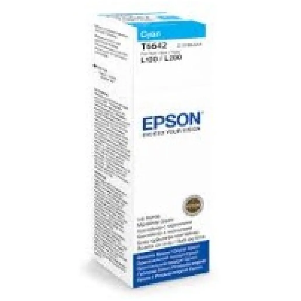 ČRNILO EPSON T 664 24 CYAN STEKLENICKA, 70 ML L100,L200,L210,L300... (C13T66424A) ČRNILO EPSON T 664 24 CYAN STEKLENICKA, 70 ML L100,L200,L210,L300... (C13T66424A)