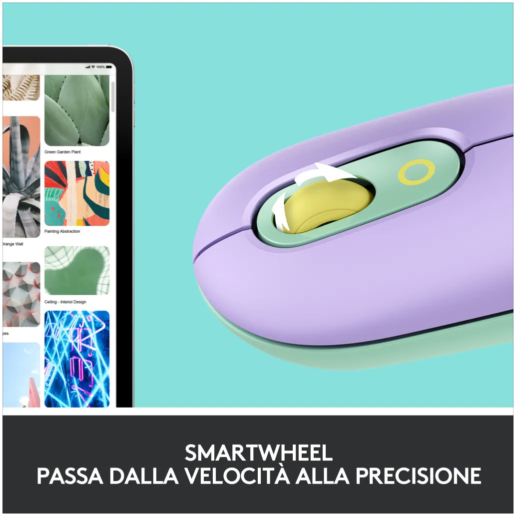 Miš Logitech Brezžična Bluetooth POP Mouse z EMOJI - mint (910-006547) Miš Logitech Brezžična Bluetooth POP Mouse z EMOJI - mint (910-006547)