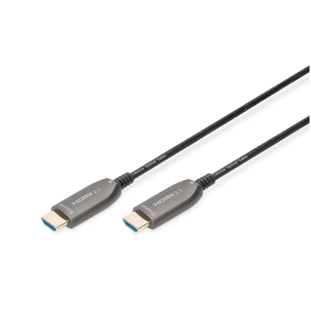 Kabel HDMI(m)=>HDMI(m) v2.1 10,00m UHD 8K/60Hz AOC hibridni optični črn Digitus (AK-330126-100-S) Kabel HDMI(m)=>HDMI(m) v2.1 10,00m UHD 8K/60Hz AOC hibridni optični črn Digitus (AK-330126-100-S)