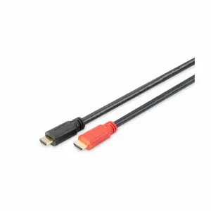Kabel HDMI(m)=>HDMI(m) v1.4 20,00m kabel z ojačevalcem pozlačeni kontakti črn Digitus (AK-330105-200-S)